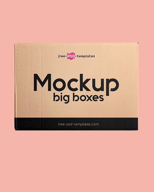 Free 15 Big Boxes Mockup Set