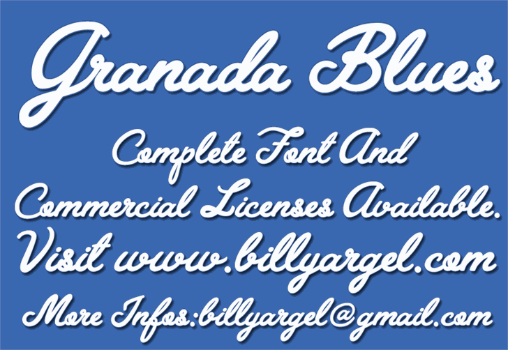 Free Granada Blues Font