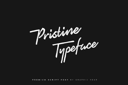 Free Pristine Handwriting Typeface