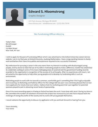 Free Glimmer Cover Letter Template in Microsoft Word (DOCX) Format