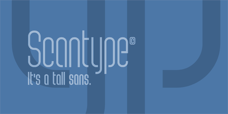 Free Scantype Font