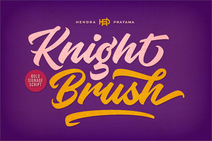 Free Knight Brush Font
