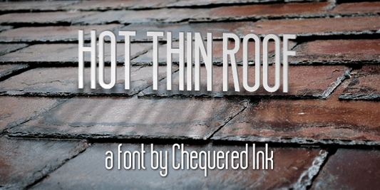Free Hot Thin Roof Font