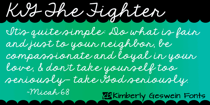 Free KG The Fighter Font
