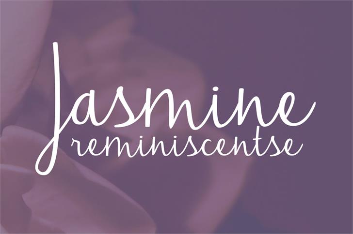 Free Jasmine Reminiscentse Font