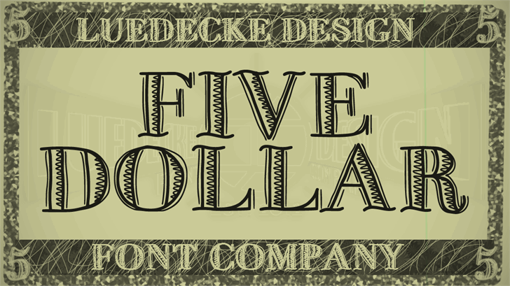 Free FiveDollar Font