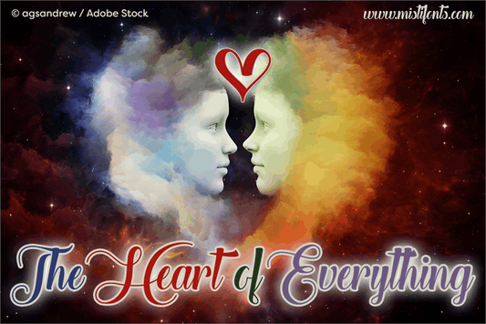 Free The Heart of Everything Font