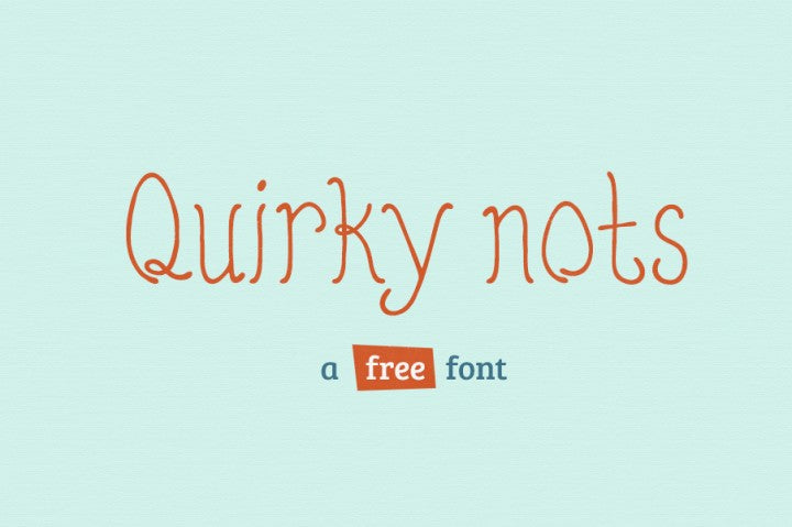 Free Quirky nots font