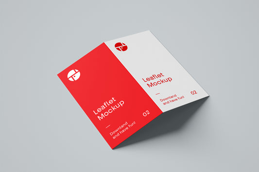 Free 2-Fold Brochure Psd Mockup