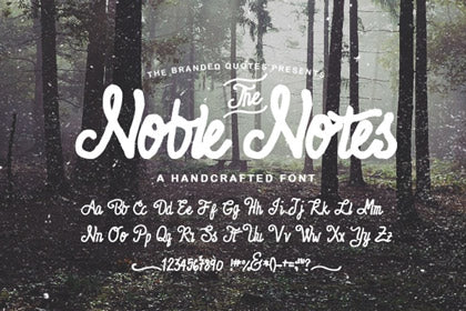Free Noble Notes Font
