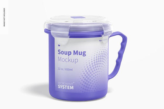Free 22 Oz Soup Mug Mockup Psd