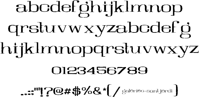 Free Galeries Font