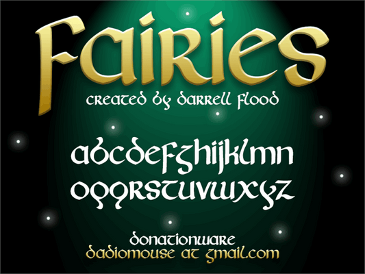 Free Fairies Font