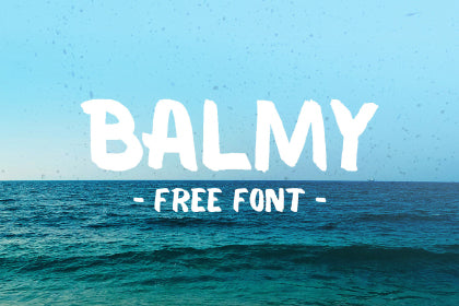 Free Balmy Brush Typeface