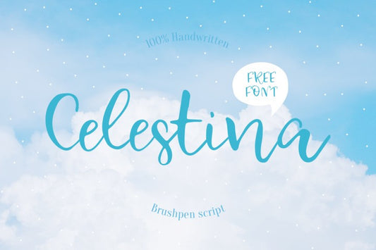 Free Font Celestina Typeface