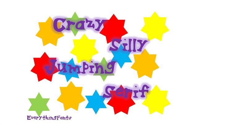 Free CrazySillyJumpingSerif Font