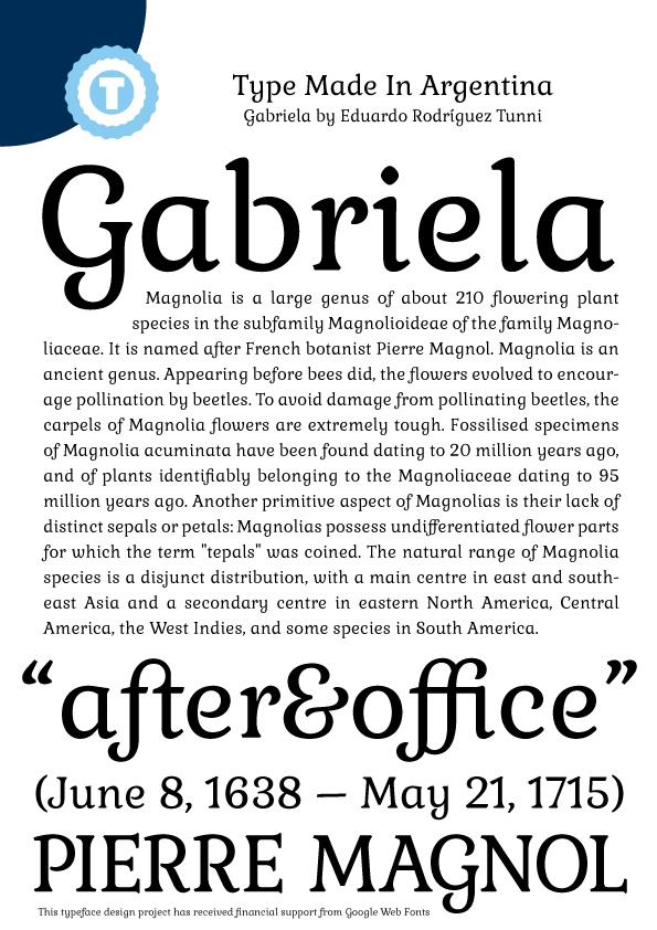 Free Gabriela Font