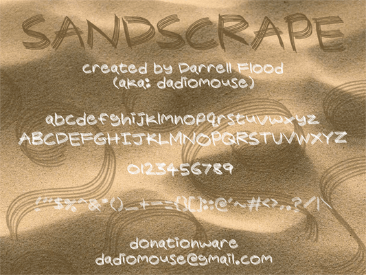 Free Sandscrape Font