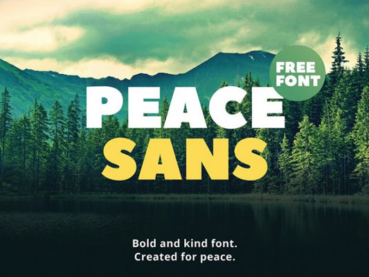 Free Peace Sans bold font