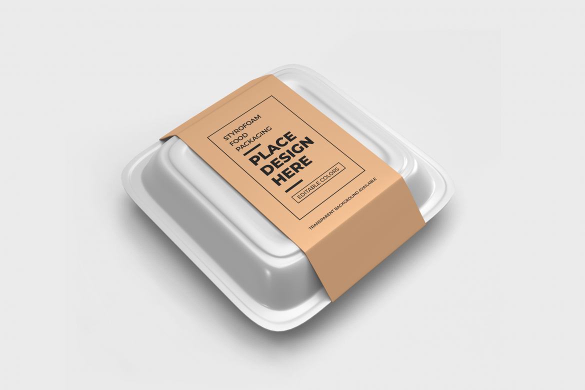 Free Food Box Packaging Mockup PSD