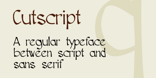 Free Cutscript Font