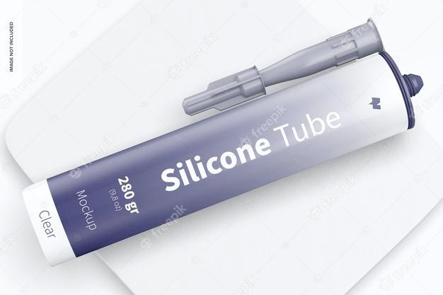 Free 280 Gr Silicone Tube Mockup, Top View Psd