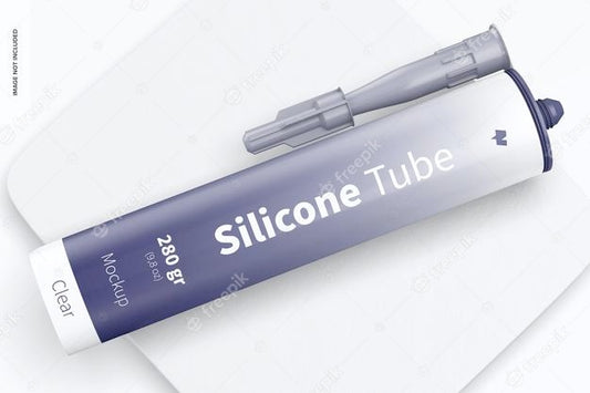 Free 280 Gr Silicone Tube Mockup, Top View Psd