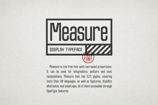 Free Measure Typeface