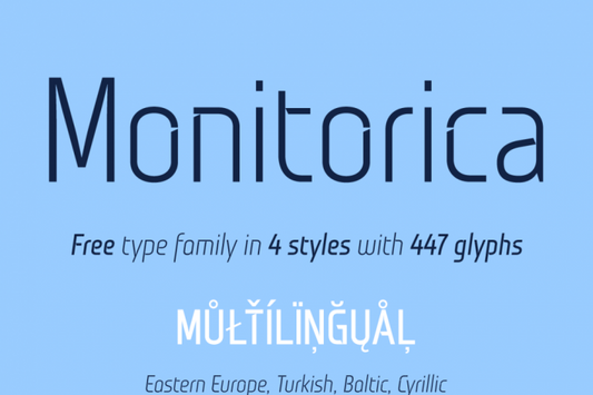 Free Monitorica font