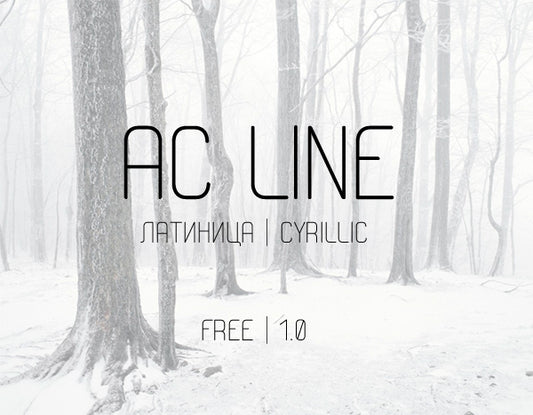 Free AC line font