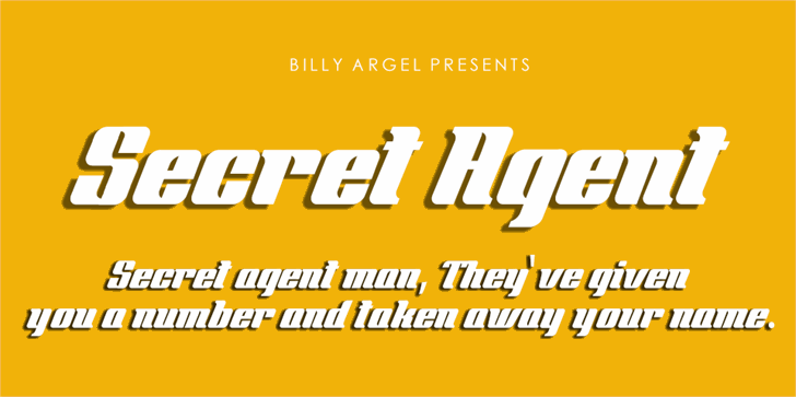 Free Secret Agent Font