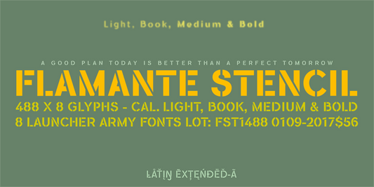 Free Flamante Stencil Bold Font