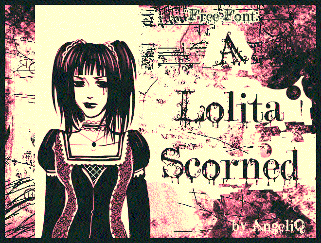 Free A Lolita Scorned Font
