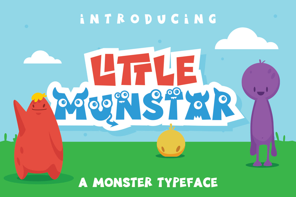 Free Little Munstar - A Monster Font