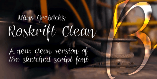 Free Roskrift Clean Font
