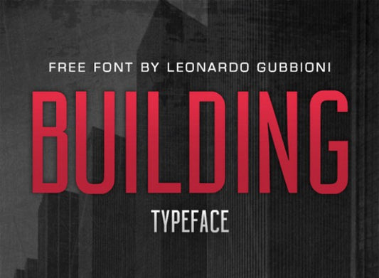 Free Building font