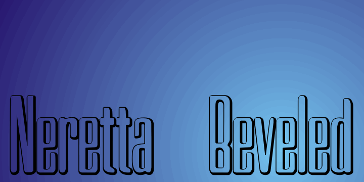 Free Neretta Beveled Font