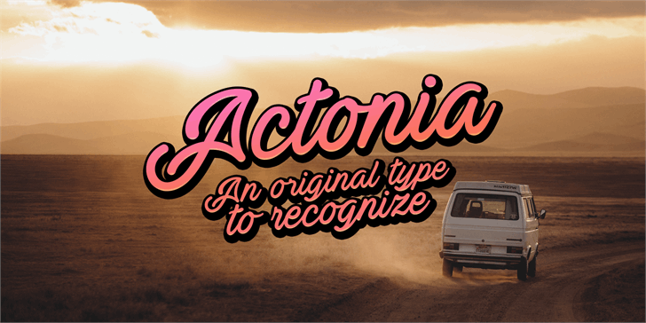 Free Actonia Hand Font