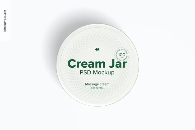 Free 3.38 Oz Cream Jar Mockup Psd