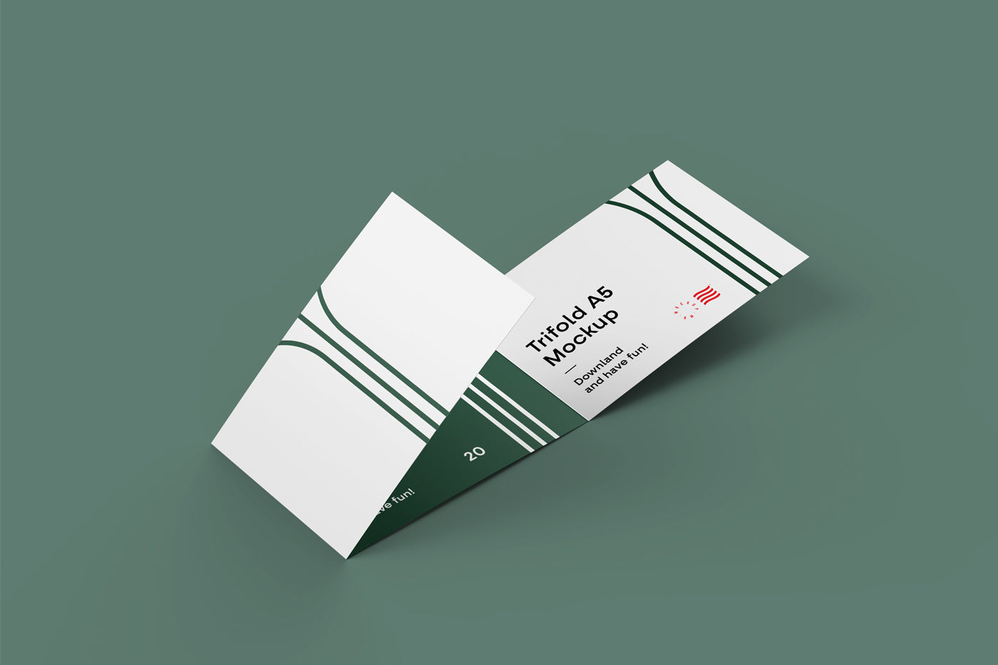 Free 3-Fold Brochure Mockup