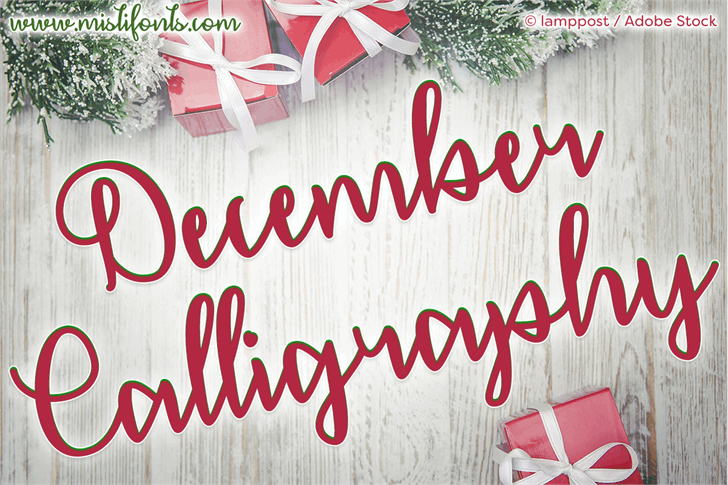 Free December Calligraphy Font