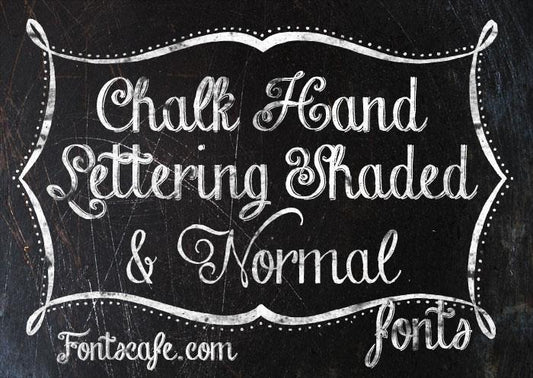 Free Chalk-hand-lettering-shaded_dem Font