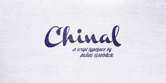 Free Chinal Light Font