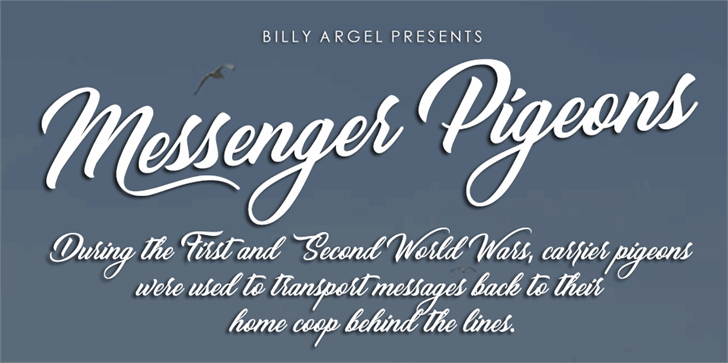 Free Messenger Pigeons Font