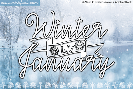 Free Winter in January Font