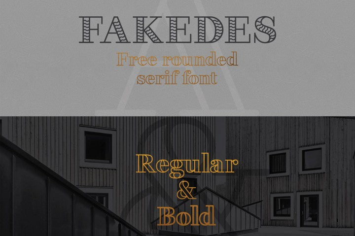 Free Font Fakedes Typeface