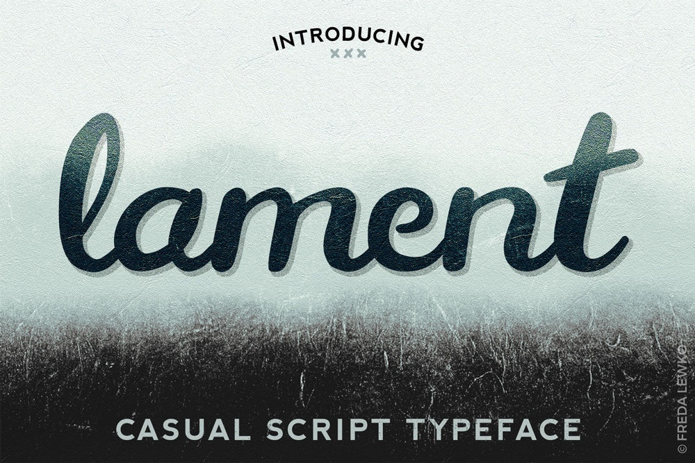 Casual Script Typeface Example Free LAMENT - CASUAL SCRIPT TYPEFACE – CreativeBooster