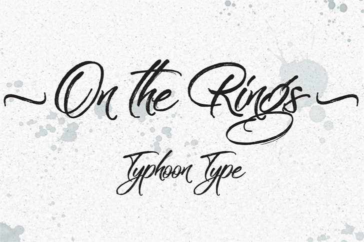 Free On the Rings Font