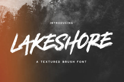 Free Lakeshore Brush Font
