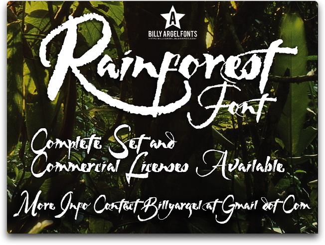 Free RAINFOREST Font – CreativeBooster